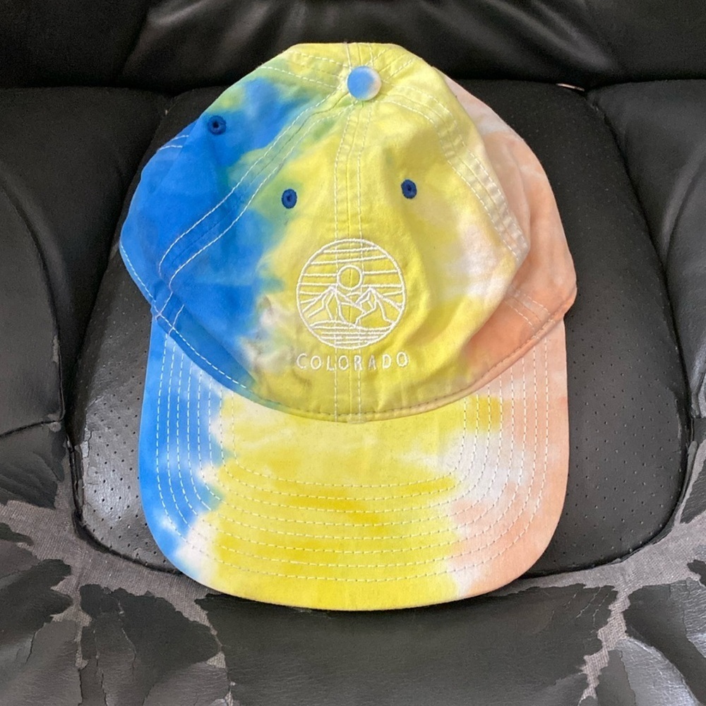 Colorful Tie-Dye Hat Colorado embroidered on front